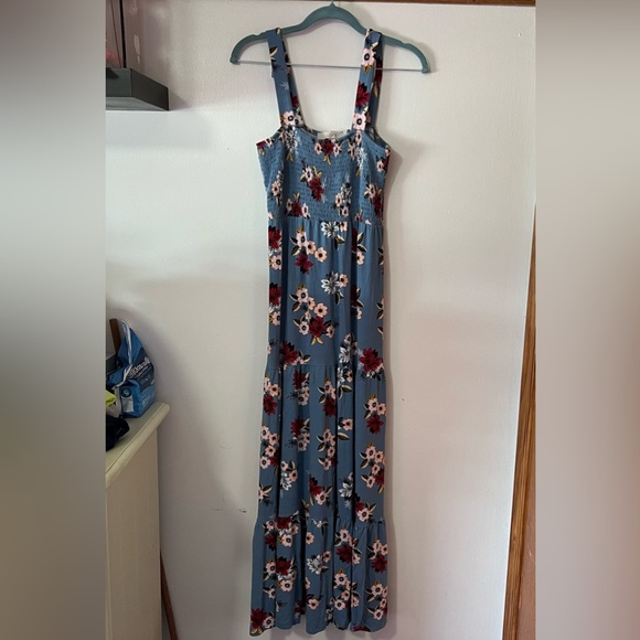 LOFT Dresses & Skirts - Loft Floral Blue Maxi Dress